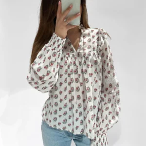 Red Floral top